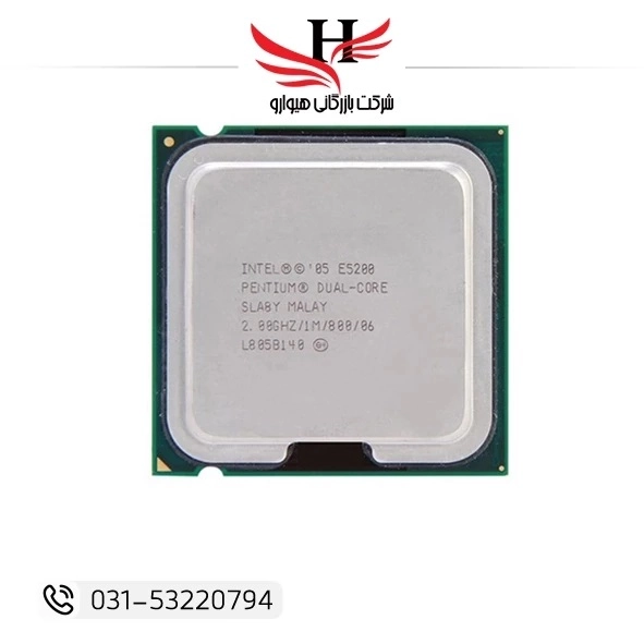 تصویر پردازنده استوک  CPU PENTEUM DUEL-CORE E5206